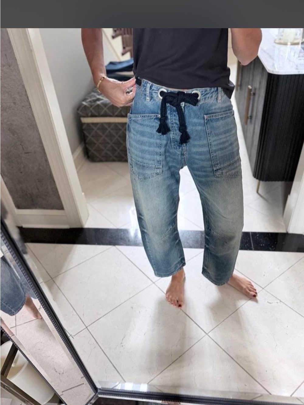 Free People We the Free Moxie Barrel Jean